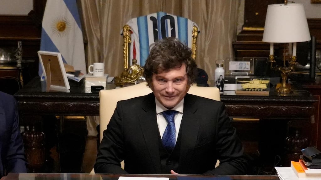 Javier Milei y Lionel Messi durante el Mundial 2026