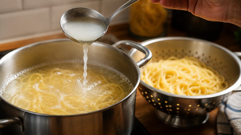 Plato de pasta con salsa