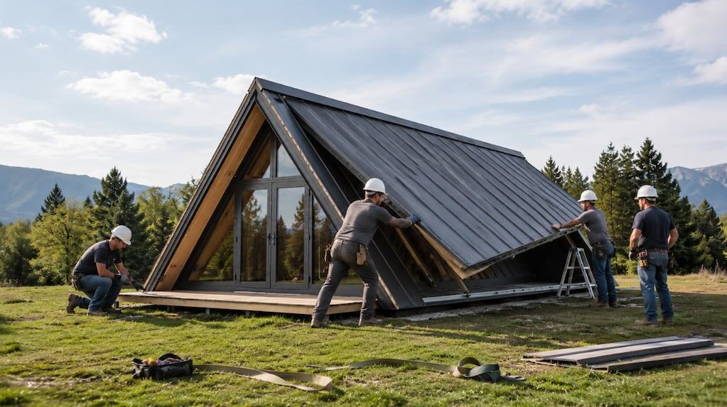 Casa plegable M.A.Di Home en un entorno natural