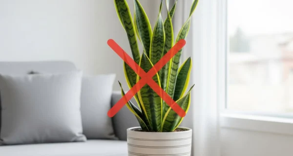 Lengua de suegra enana en un ambiente decorativo moderno