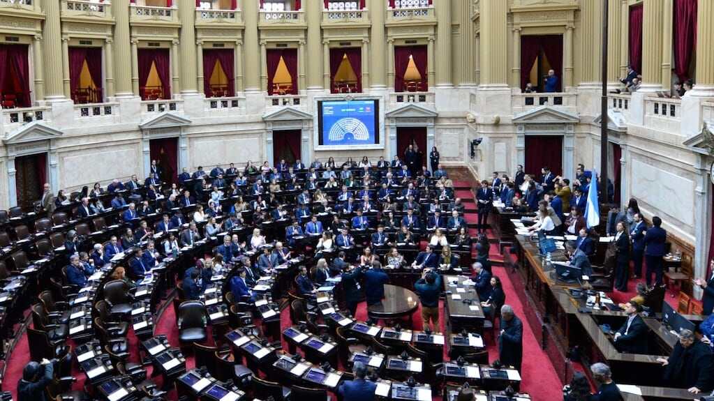Sesión en la Cámara de Diputados de Argentina