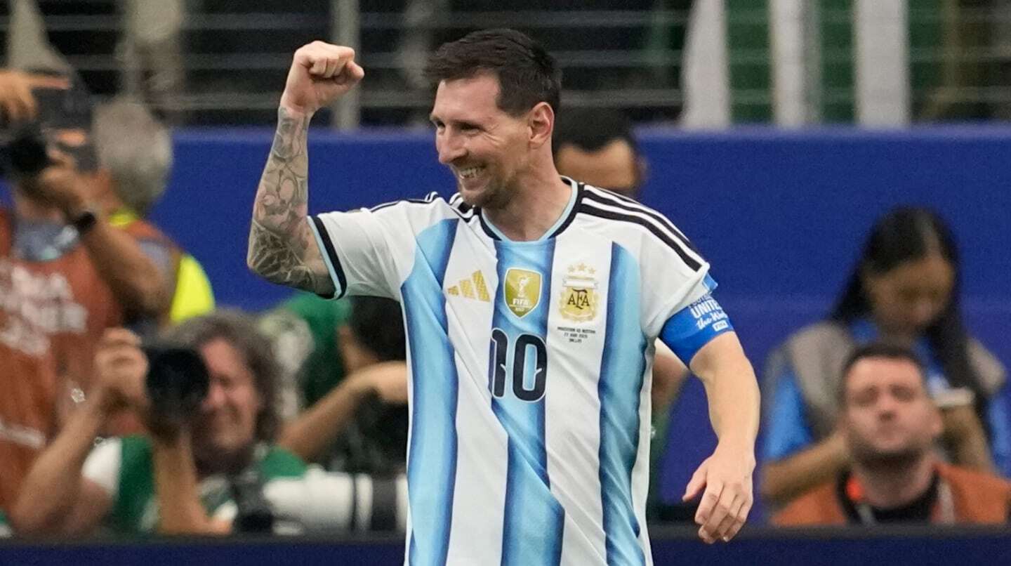 Lionel Messi celebra un gol durante el Mundial 2026