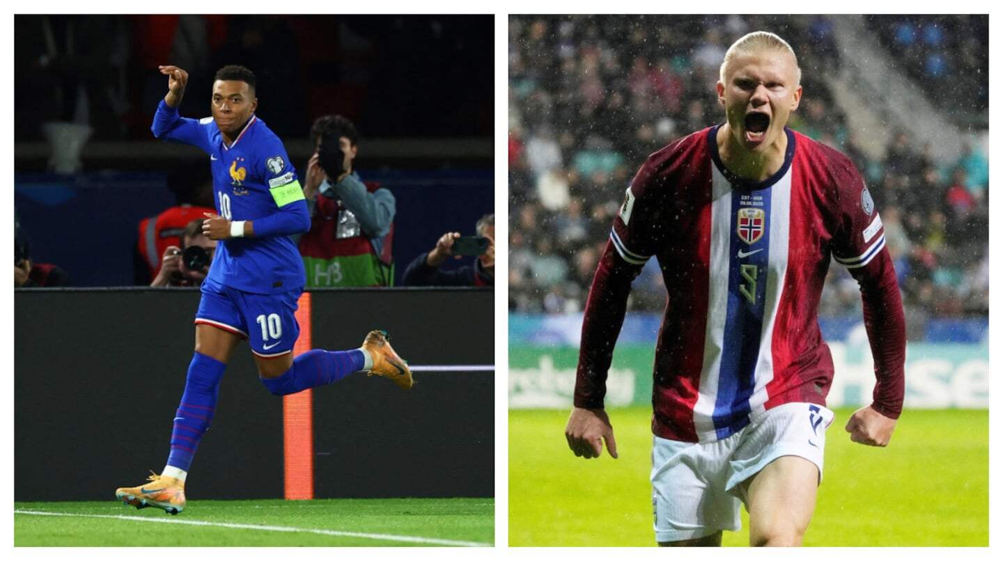 Kylian Mbappé y Erling Haaland en acción durante el Mundial 2026