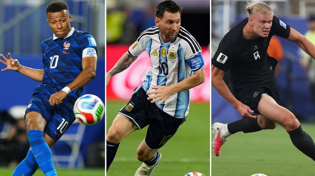 Messi, Haaland y Mbappé en el Mundial 2026