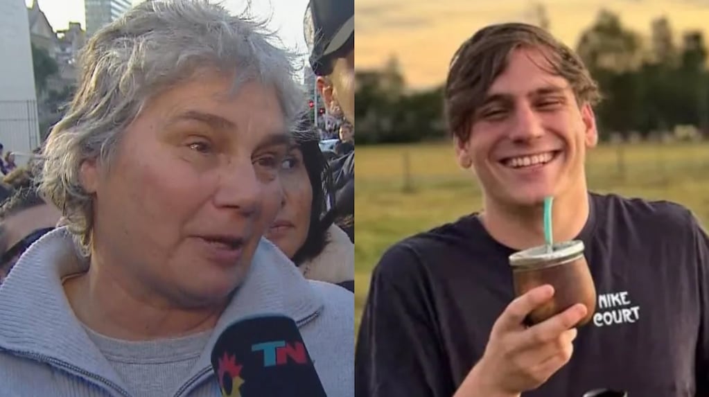 Homenaje a Gaspi en el Obelisco con su madre presente