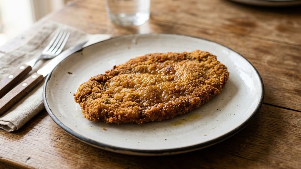 Milanesa de hígado vacuno