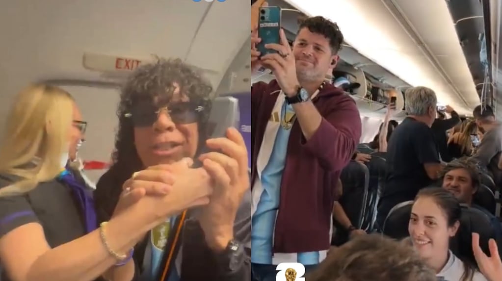 La Mona Jiménez canta en un avión