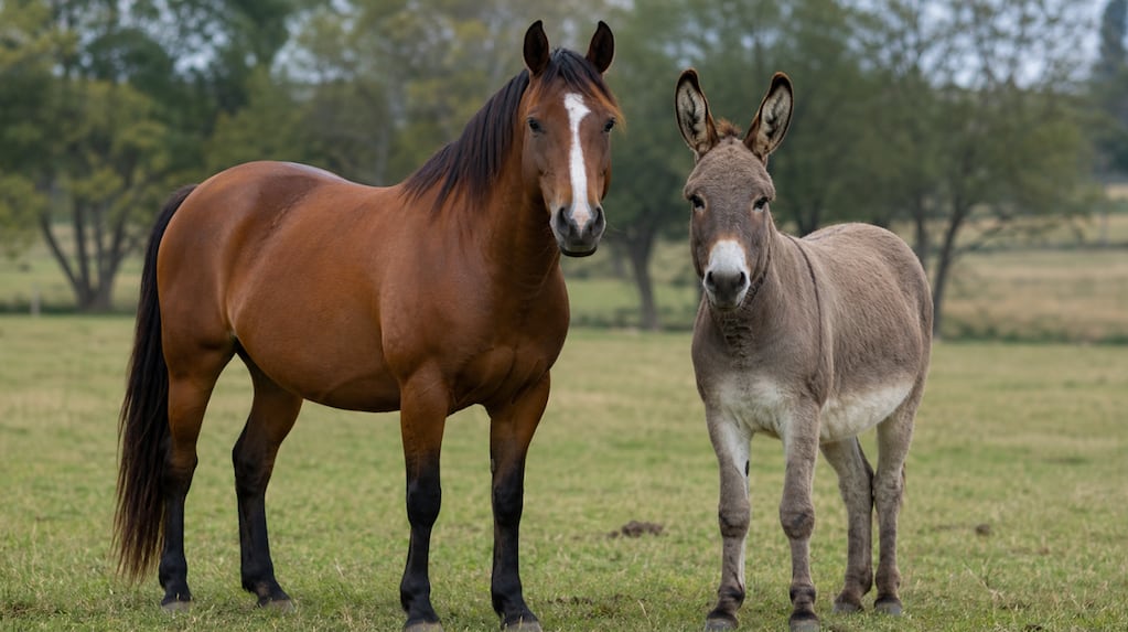 Mula, híbrido entre yegua y burro