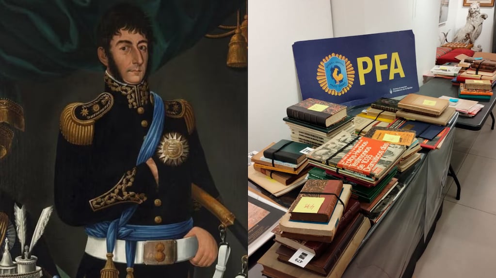 Documentos históricos recuperados por la Policía Federal Argentina