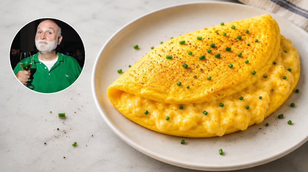 Omelette preparado en microondas
