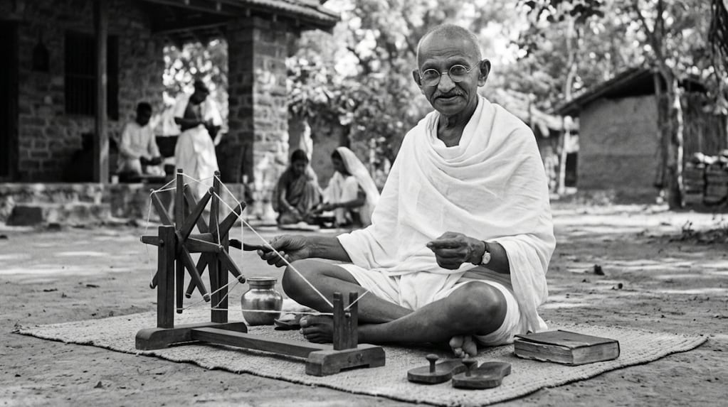 Reflexión de Mahatma Gandhi sobre pensamientos y palabras