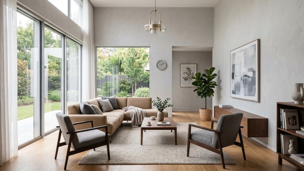 Decoración con la regla de 3 en un hogar moderno