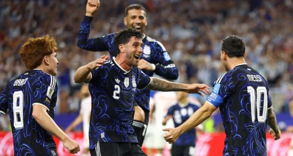 Lionel Messi celebra un gol en el Mundial 2026