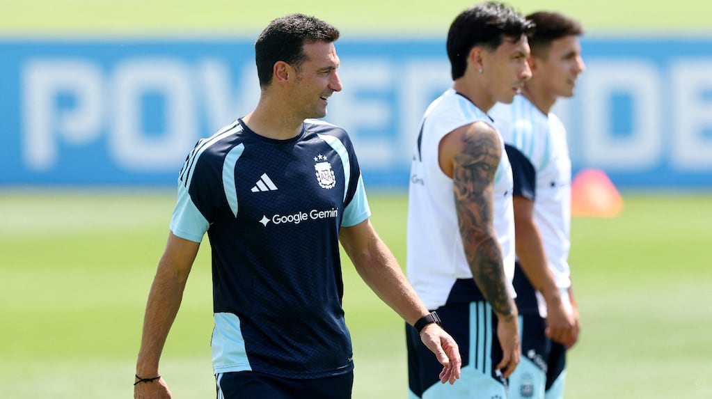 Entrenamiento de la Selección argentina en Kansas City