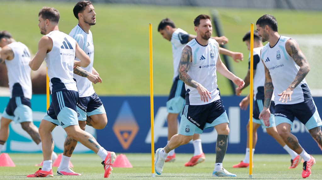 Entrenamiento de la Selección Argentina en Kansas