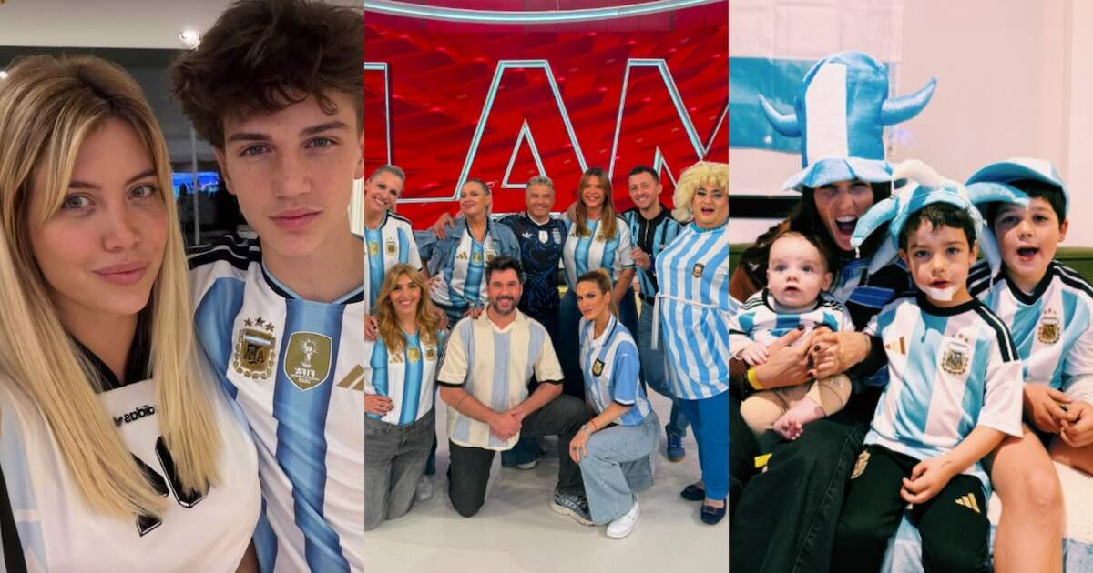 Celebridades argentinas celebrando el triunfo de Argentina en el Mundial 2026