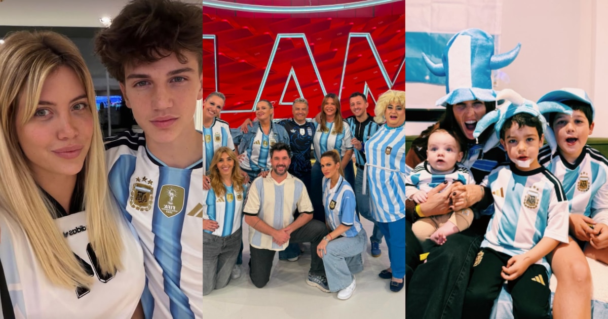 Celebridades argentinas celebrando el triunfo de Argentina en el Mundial 2026