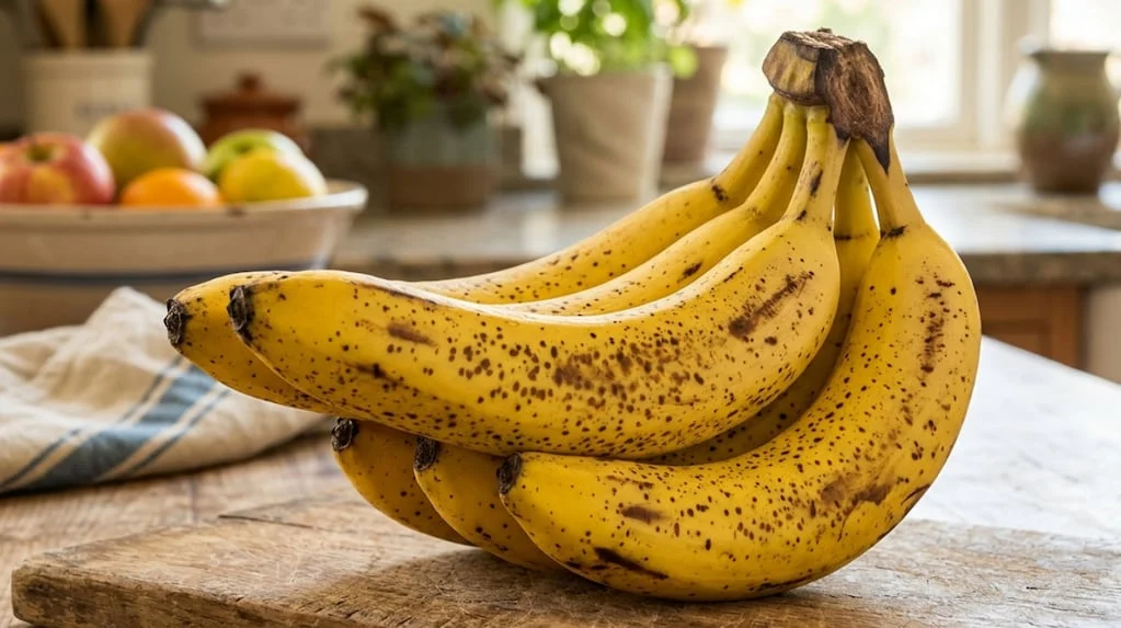 Bananas con manchas marrones