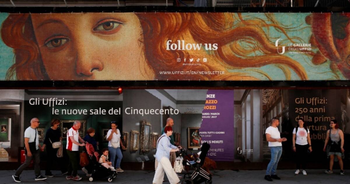 Las obras 'El nacimiento de Venus' y 'La Primavera' de Botticelli en los Uffizi