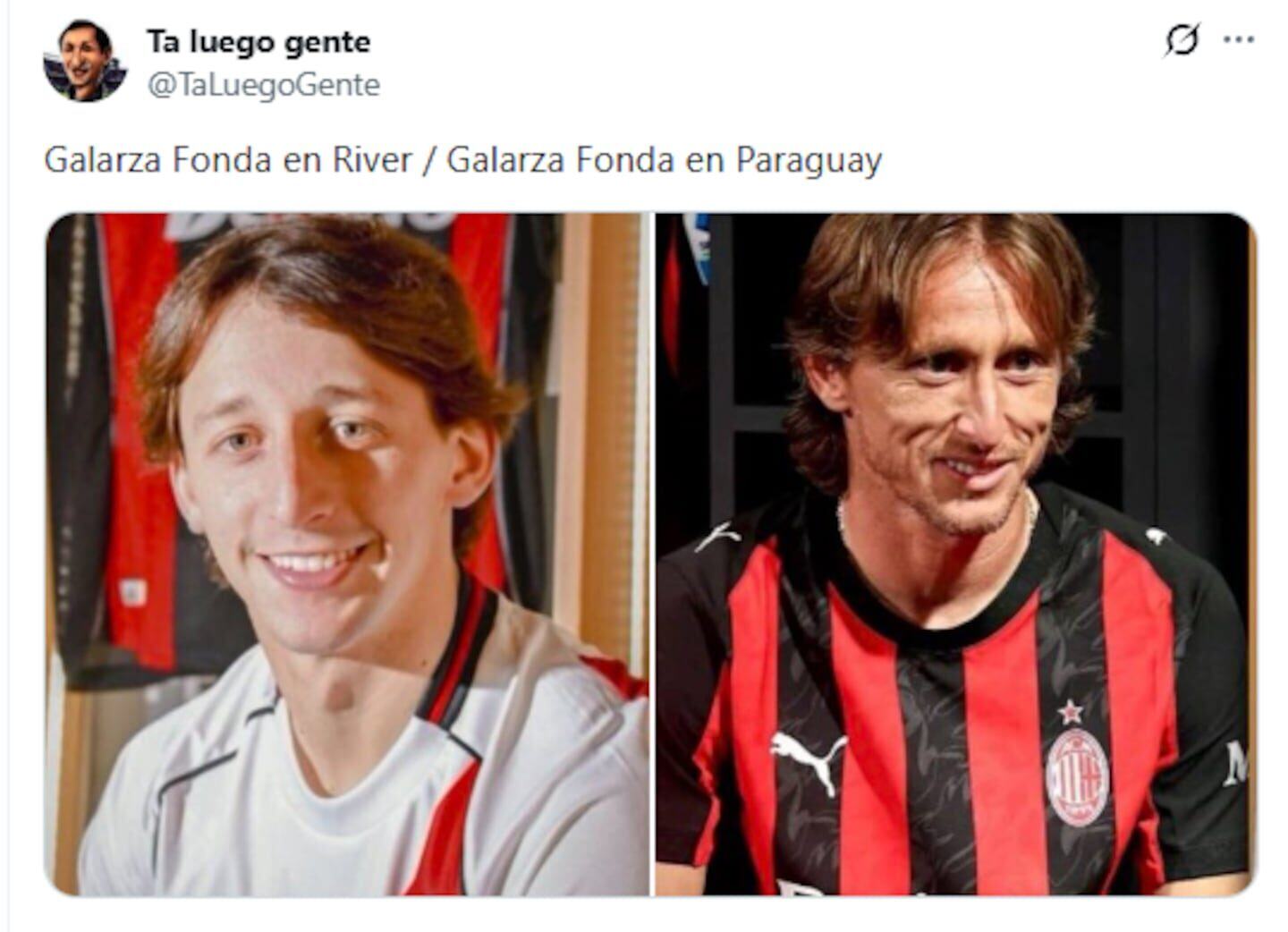 Comparativa de Galarza Fonda en River y en Paraguay