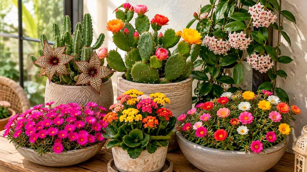 Suculentas decorativas en un hogar argentino