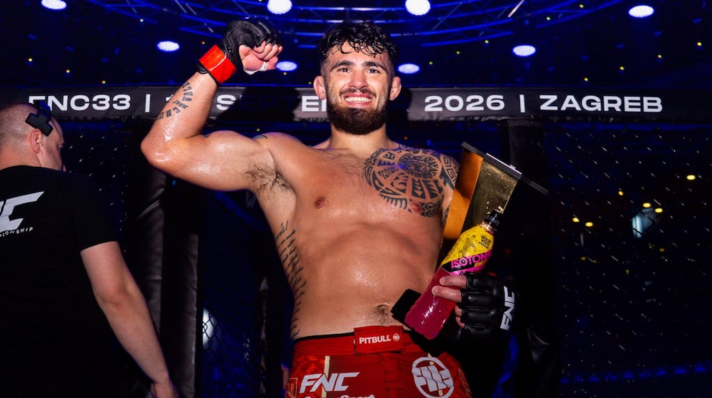 Laureano Staropoli durante su pelea en Fight Nation Championship