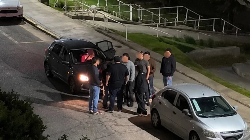 Matías Fay en el juzgado tras su liberación