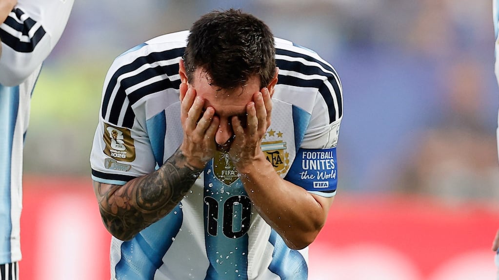 Lionel Messi celebra su gol en el Mundial 2026