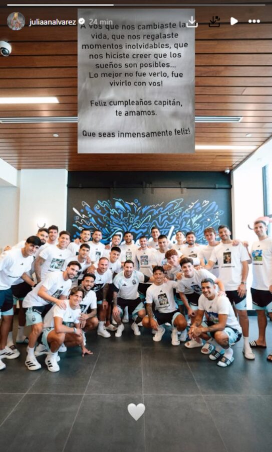 Lionel Messi celebra su cumpleaños con su equipo en el Mundial 2026