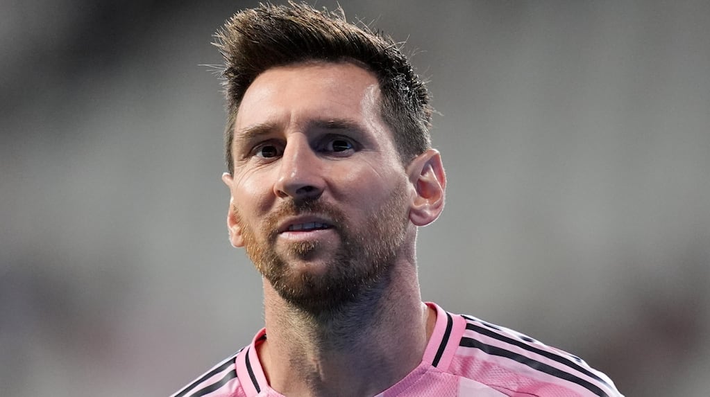 Lionel Messi en un partido con el FC Barcelona