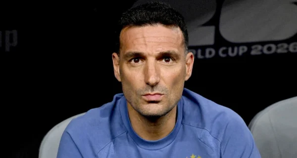 Lionel Scaloni en conferencia de prensa tras el partido contra Jordania