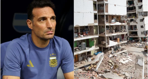 Lionel Scaloni durante la conferencia de prensa