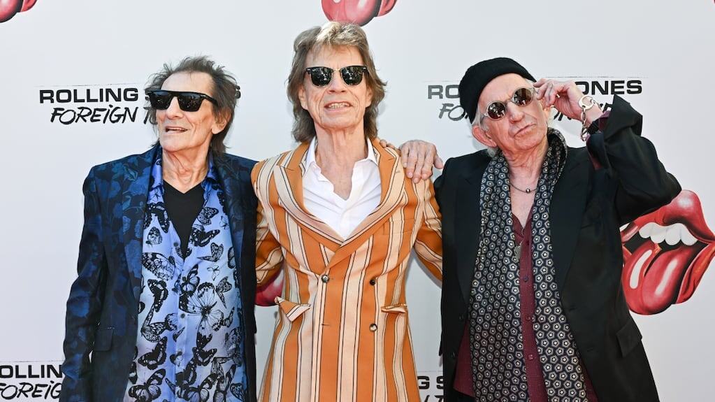 Los Rolling Stones en un evento de presentación