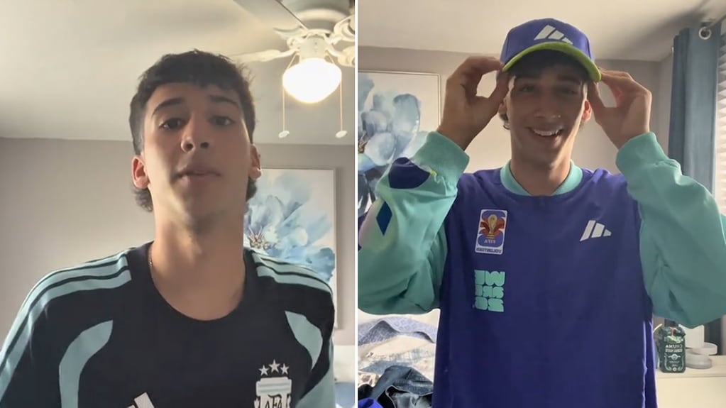 Voluntario muestra el kit de la FIFA para el Mundial 2026
