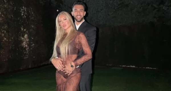 Ludmila Isabella junto a Nicolás González en el Mundial 2026