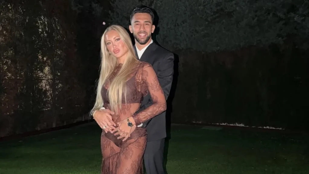 Ludmila Isabella junto a Nicolás González en el Mundial 2026