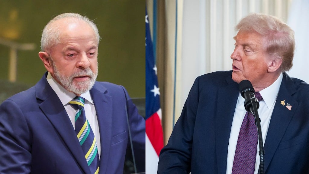 Lula da Silva y Donald Trump en un evento
