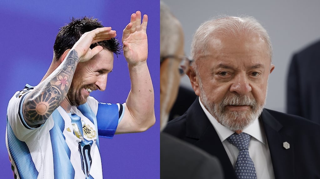 Lula da Silva bromeando sobre Messi