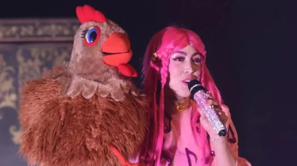 Luli Pampín en un espectáculo infantil