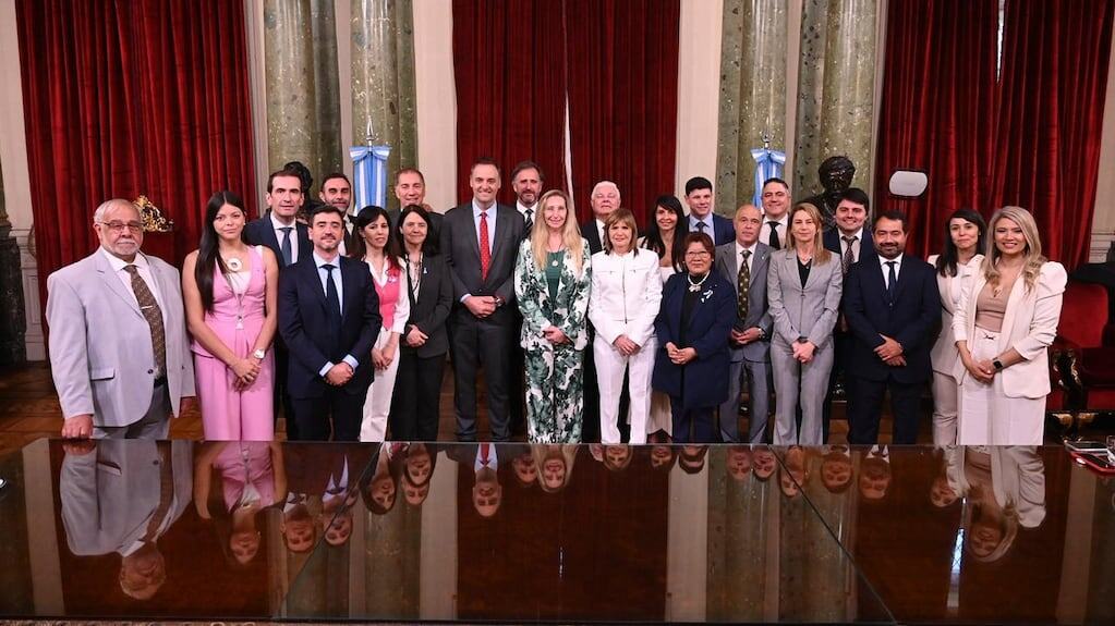 Manuel Adorni en la Casa Rosada