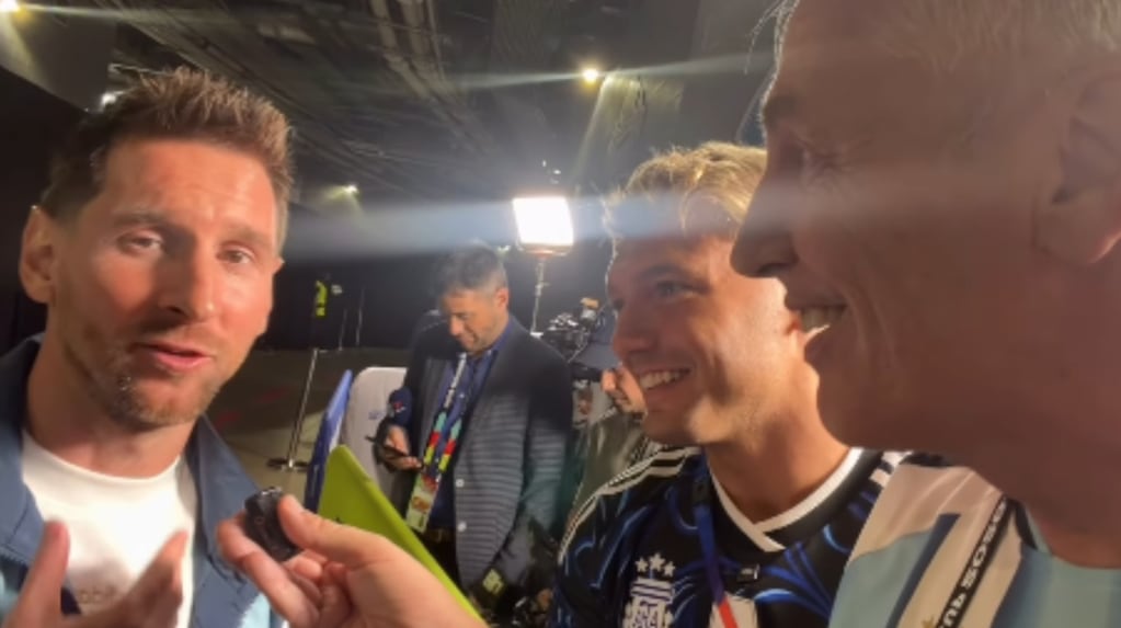 Marley entrevistando a Lionel Messi en el Mundial 2026