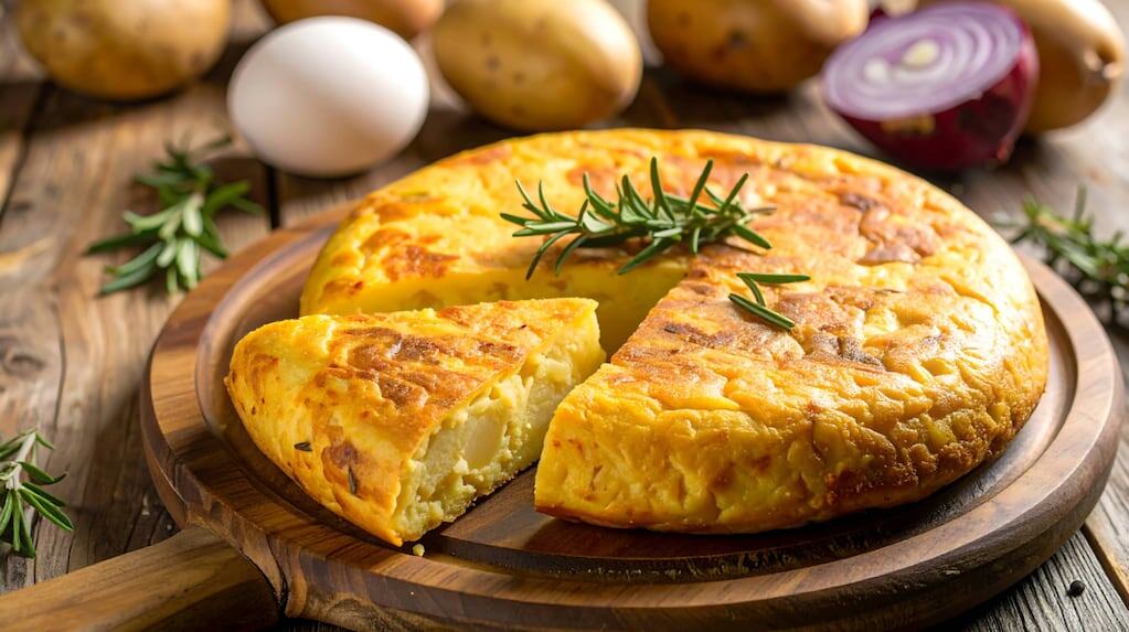 Tortilla de papas preparada por Martín Berasategui