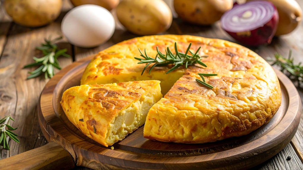 Tortilla de papas preparada por Martín Berasategui