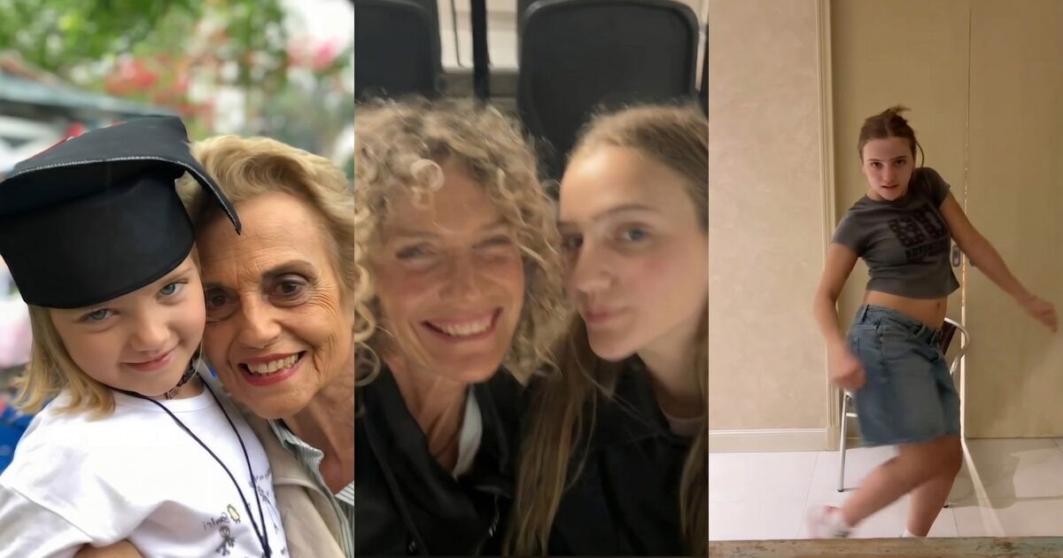 Maru Botana y su hija María Inés celebrando su cumpleaños