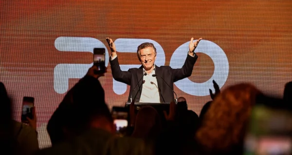 Mauricio Macri en un acto en Mar del Plata