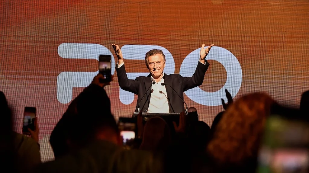 Mauricio Macri en un acto en Mar del Plata