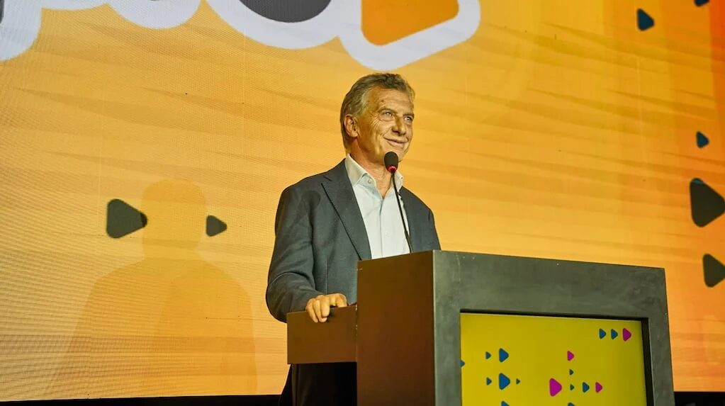 Mauricio Macri en un evento político