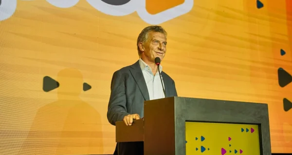 Mauricio Macri en un evento político