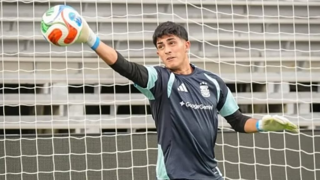 Máximo Leguizamón, arquero sparring de la Selección argentina