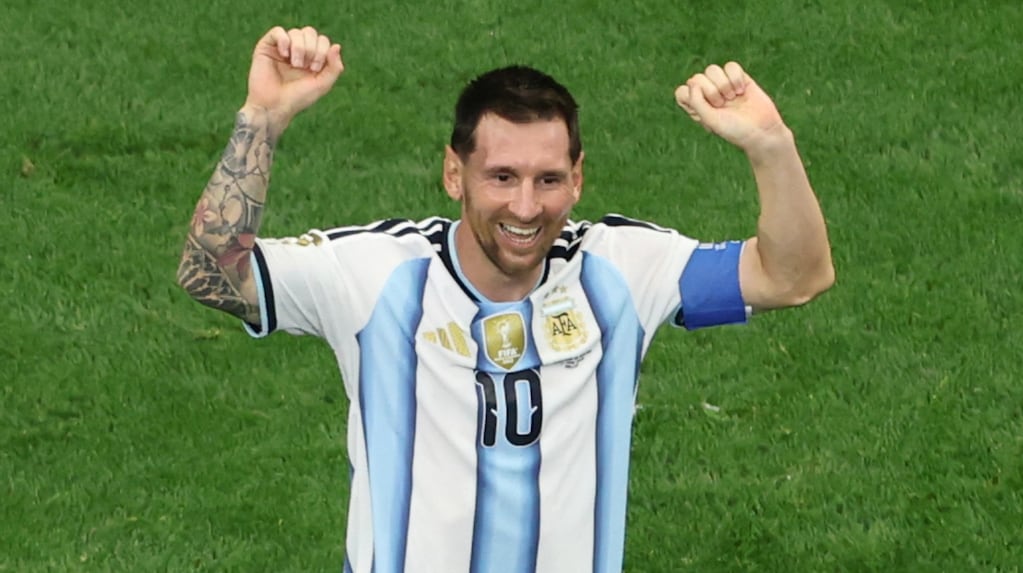 Lionel Messi celebrando un gol en el Mundial 2026